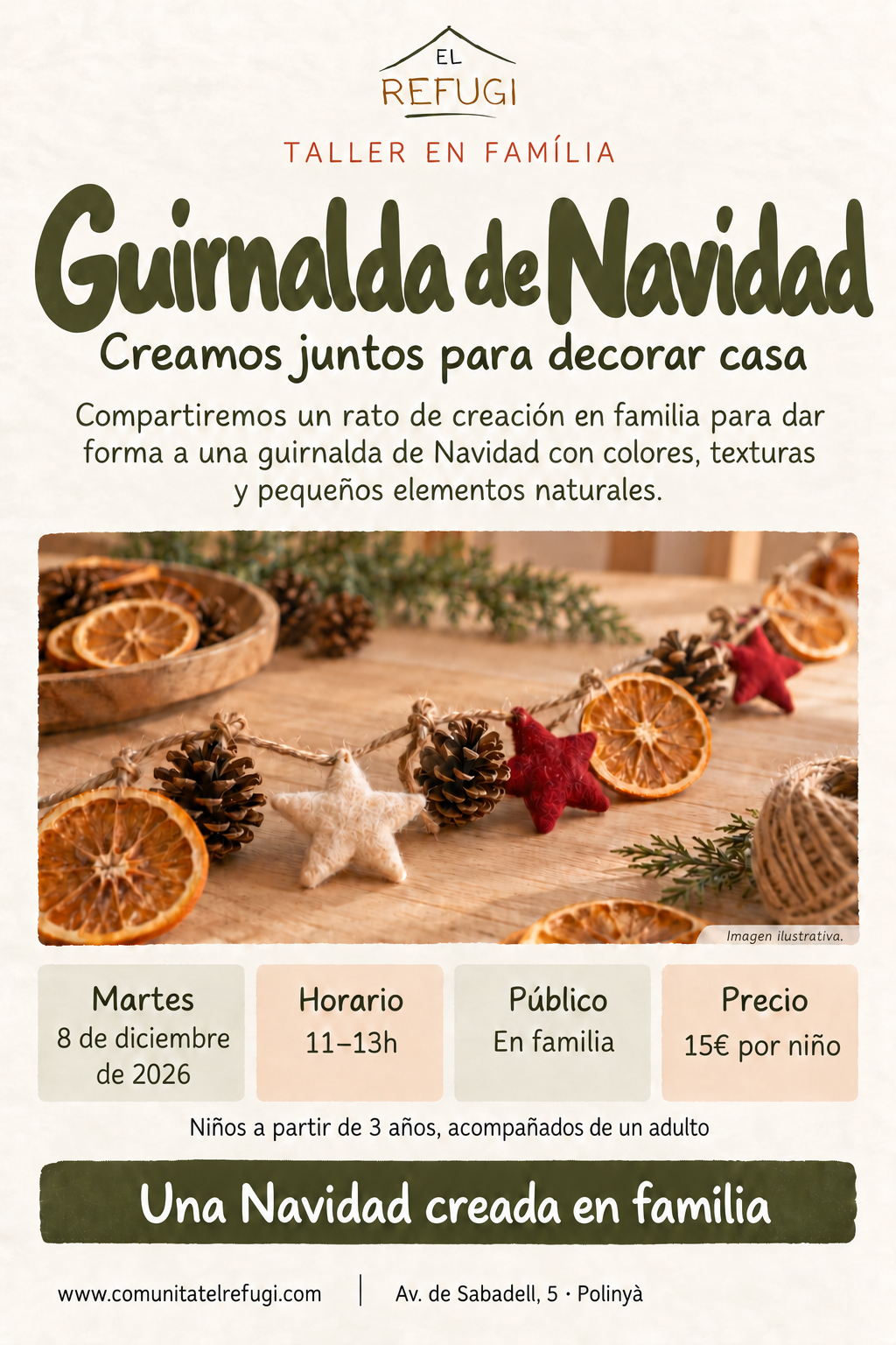 Cartel · Guirnalda de Navidad